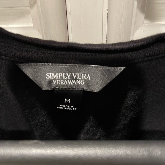 Simply Vera Wang Black Jumper Dress Size Medium - Picture 3 of 7